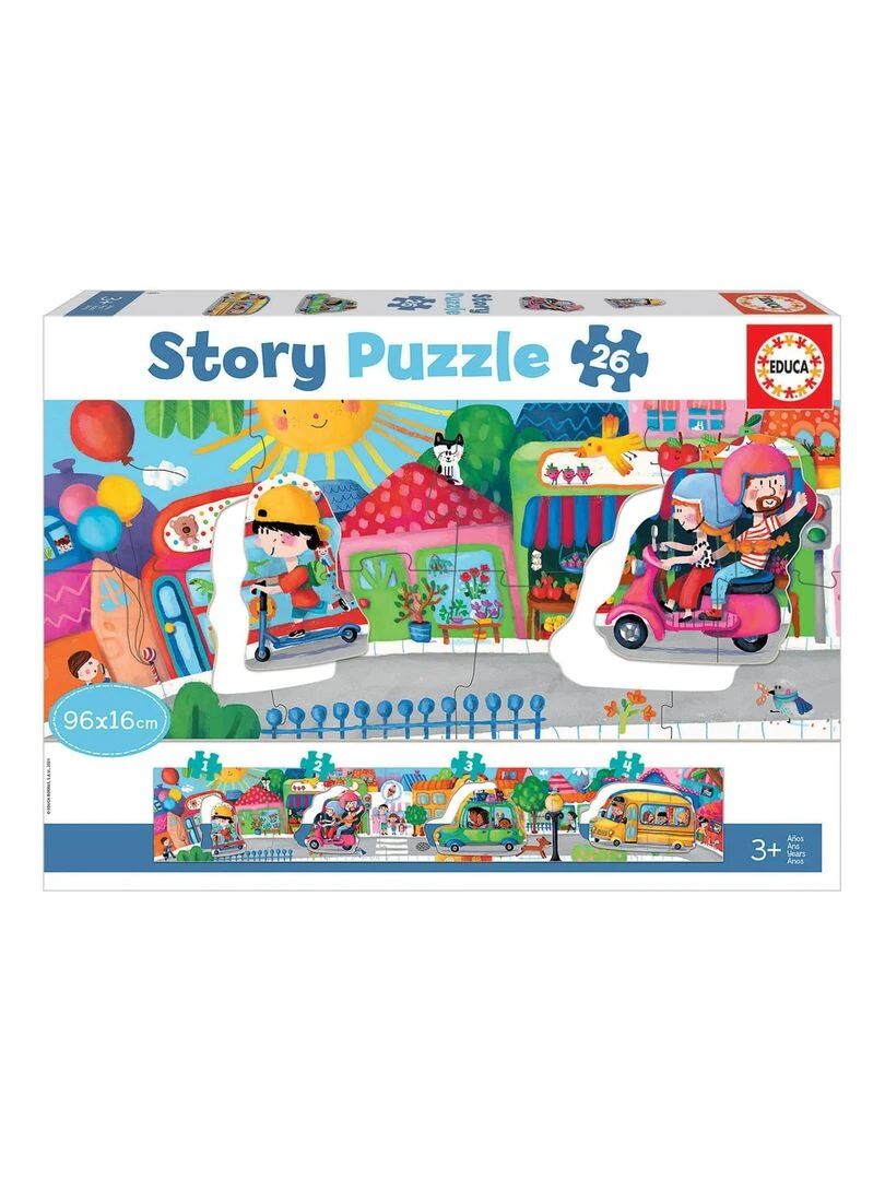 Puzzle panoramique 26 pièces : Story Puzzle : Véhicules citadins N/A
