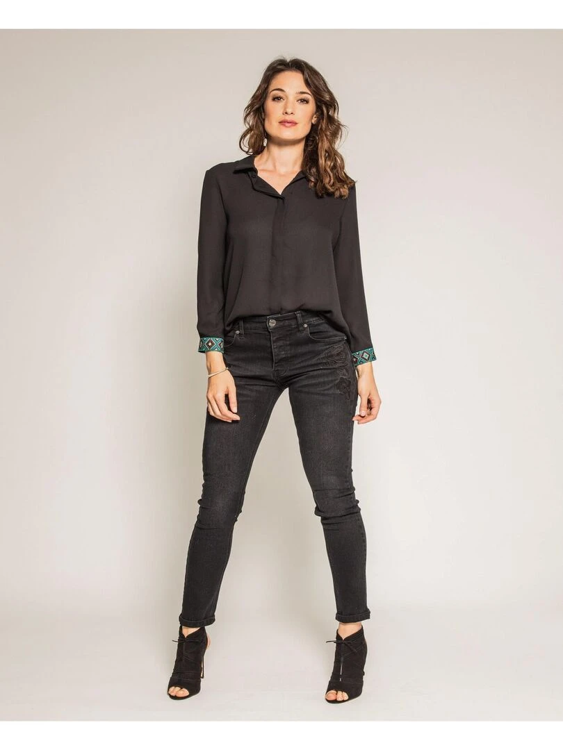 Jean slim ERIKA   Noir