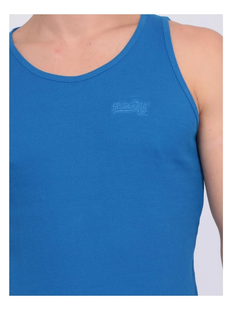 Débardeur pur coton organique WILFRIED III   Bleu roi