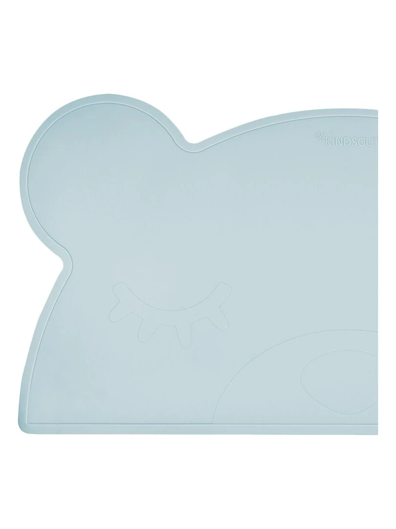 Set de table en forme d’ours en silicone   Bleu gris