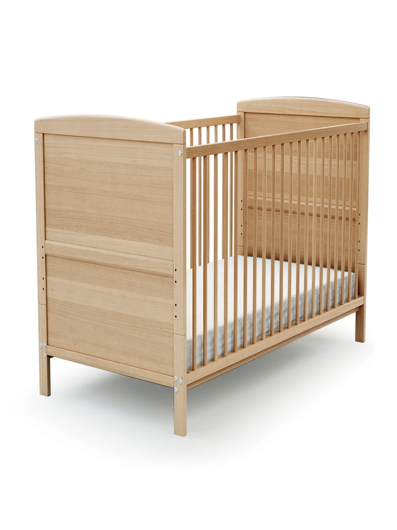 AT4 Lit bébé évolutif ESSENTIEL en bois Marron clair
