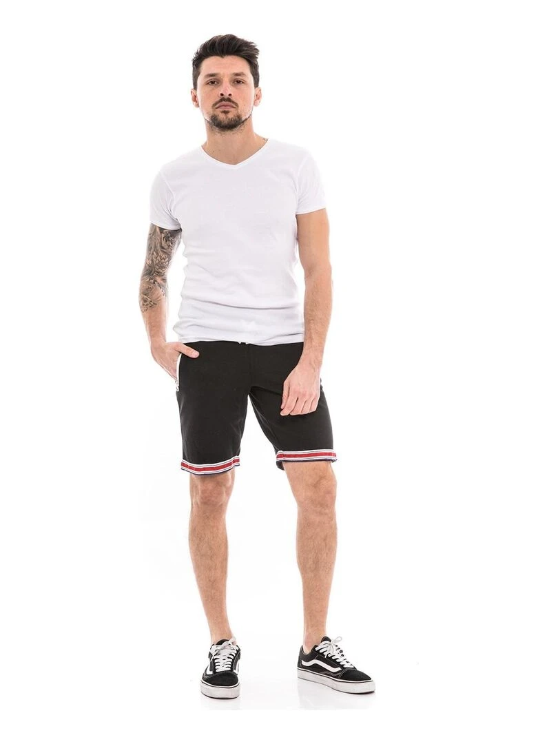 Bermuda molleton BANCROFT   Noir