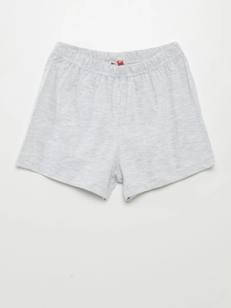 Pyjama court débardeur + short   2 pièces   Rose