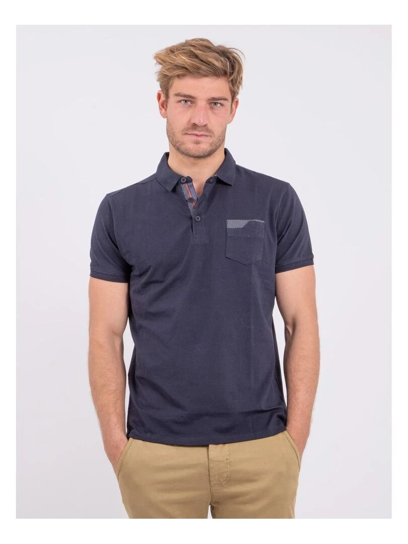 Polo manches courtes PAMERON Bleu marine