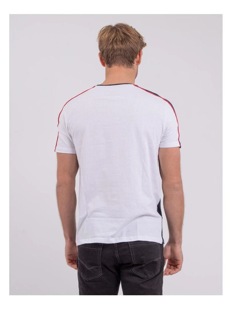 T shirt col rond pur coton NABALIA   Bleu marine