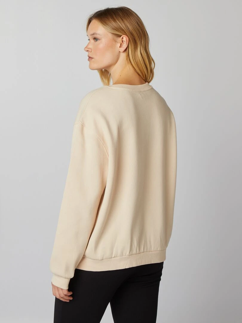 Sweat imprimé   Beige