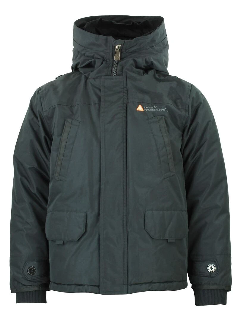 Parka de ski garçon ECAPEAK PEAK MOUNTAIN Noir Noir