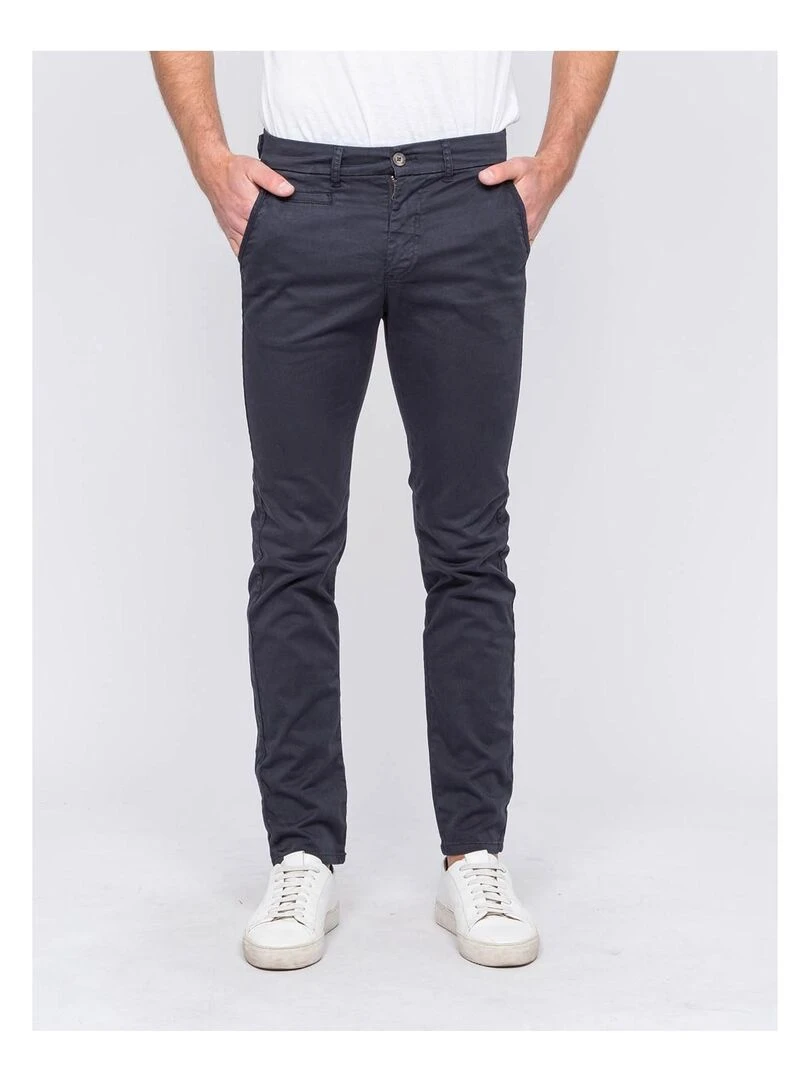 Pantalon chino CALES Bleu marine