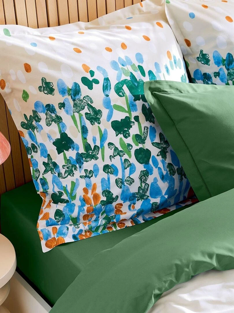 Parure de couette au style printanier   Vert