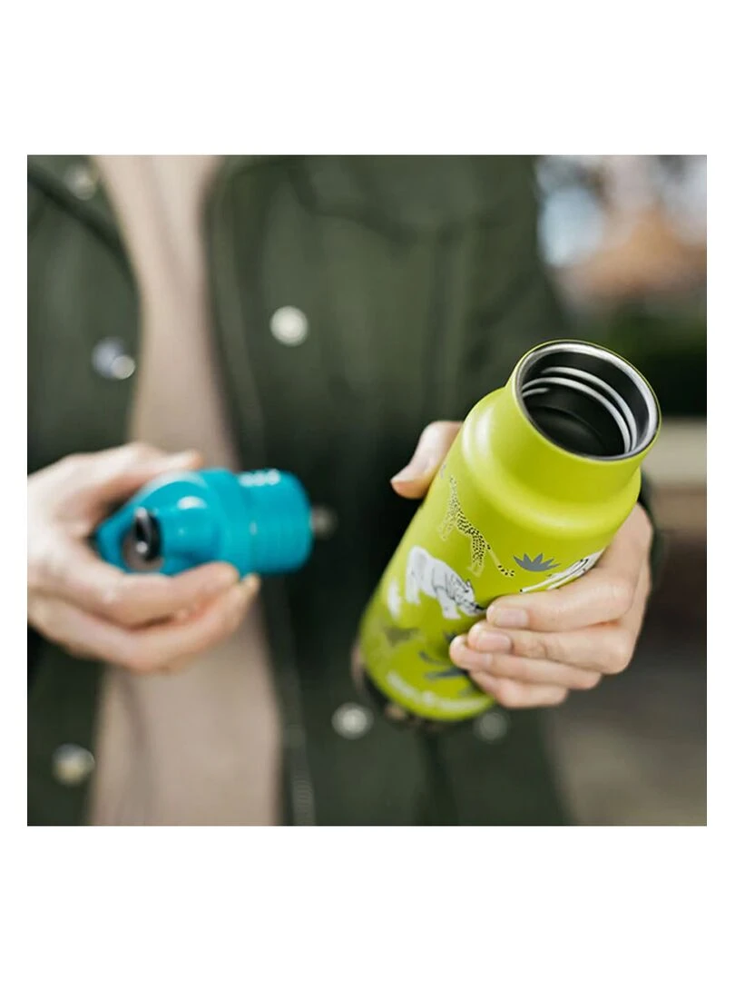 Gourde Inox Isotherme 355 ml bouchon Sport Safari   N/A