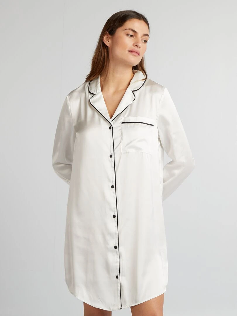Chemise de nuit blanc