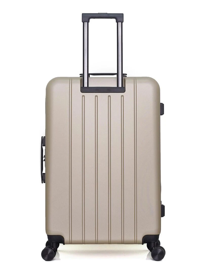 SWISS KOPPER   VALISE GRAND FORMAT ABS RÜTI 4 ROUES 75 CM   Beige