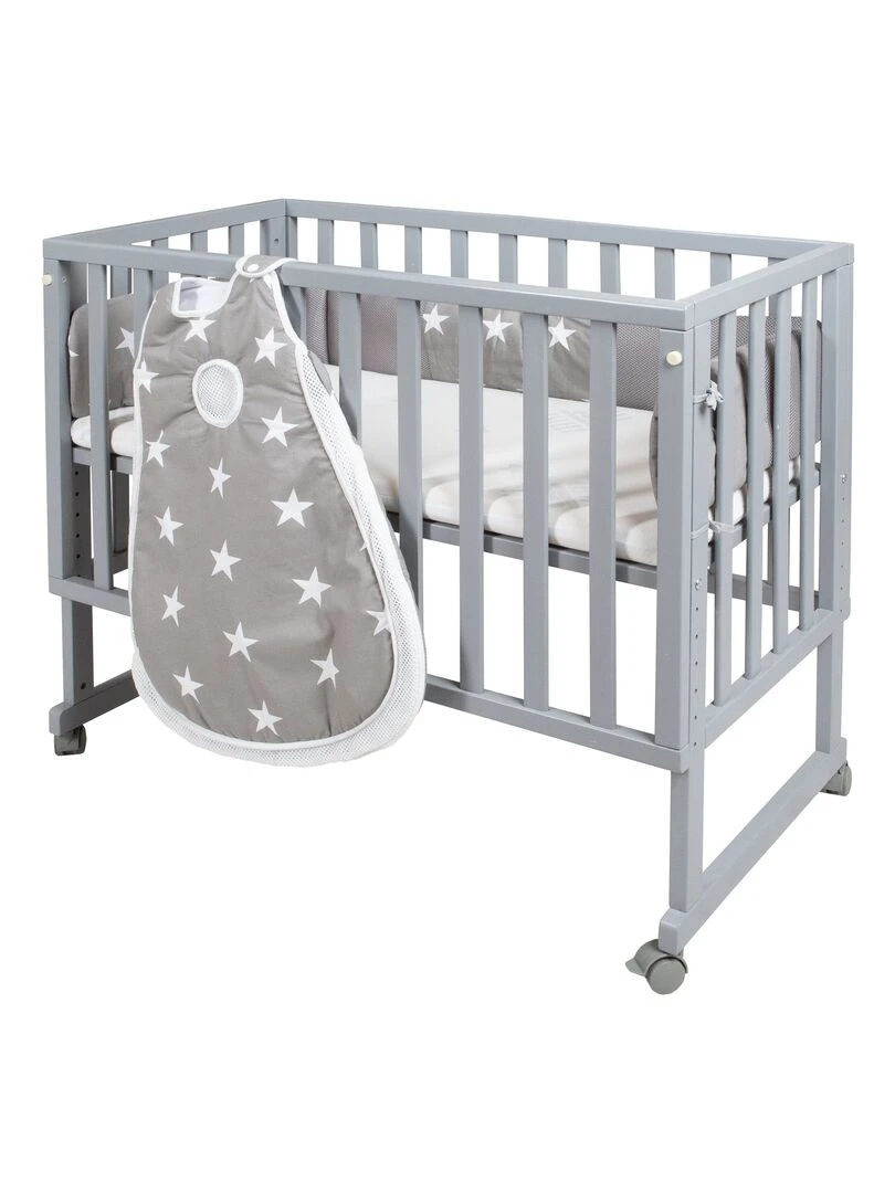ROBA Berceau Cododo "Safe Asleep®" 3en1 + Équipement "Little Stars"   Gris
