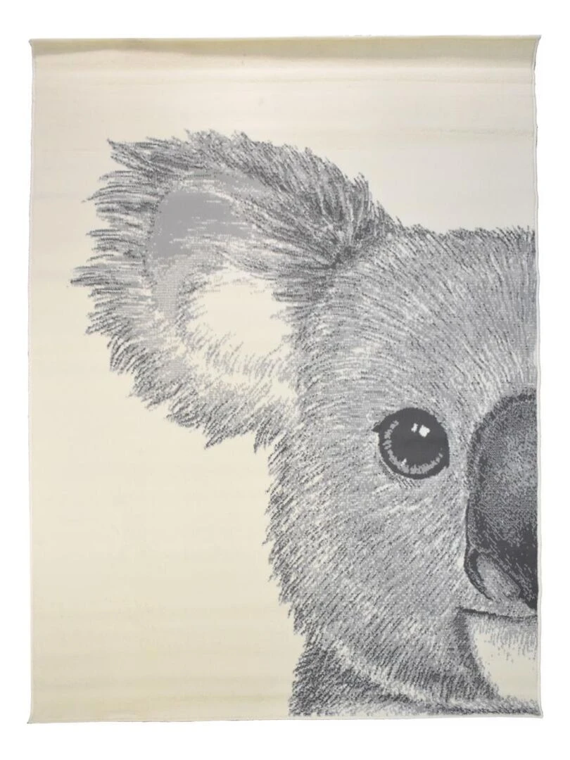 Tapis enfant KOALA en polypropylène Fait en Europe Ecru