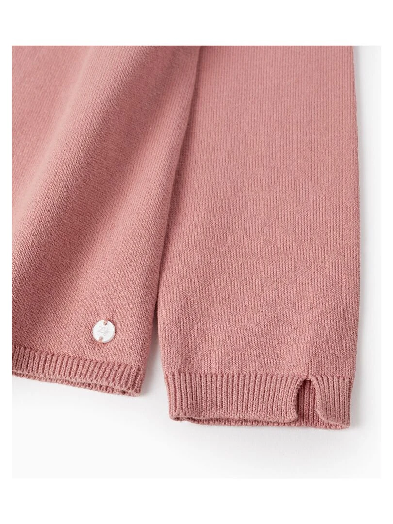 Gilet en Maille pour Fille   Rose clair