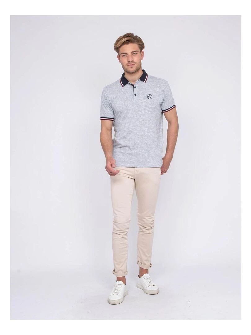 Polo pur coton PURILAX   Bleu marine