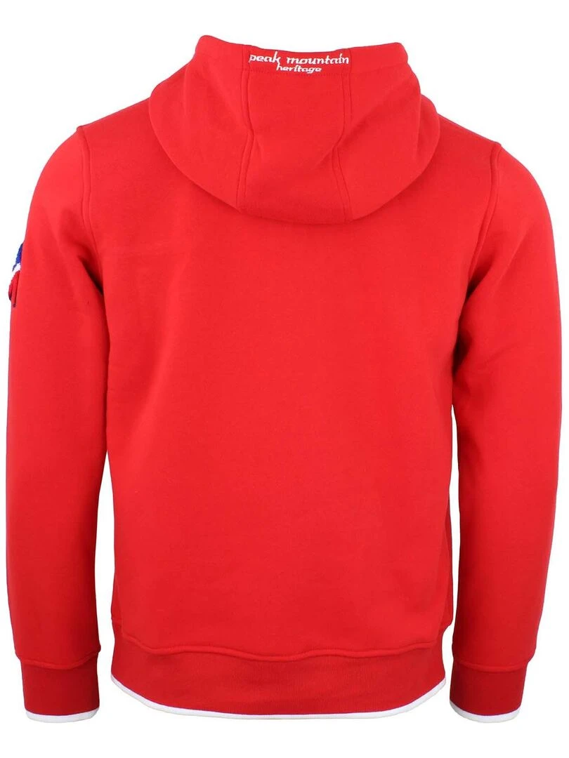 Sweat à capuche homme CEFLOW PEAK MOUNTAIN Rouge