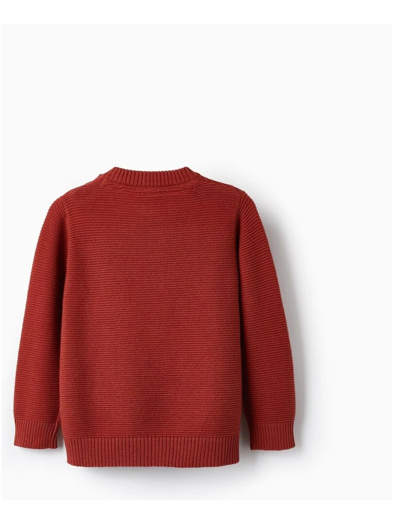 Pull en Maille pour Bébé Garçon ATLANTIC COMPANY Rouge
