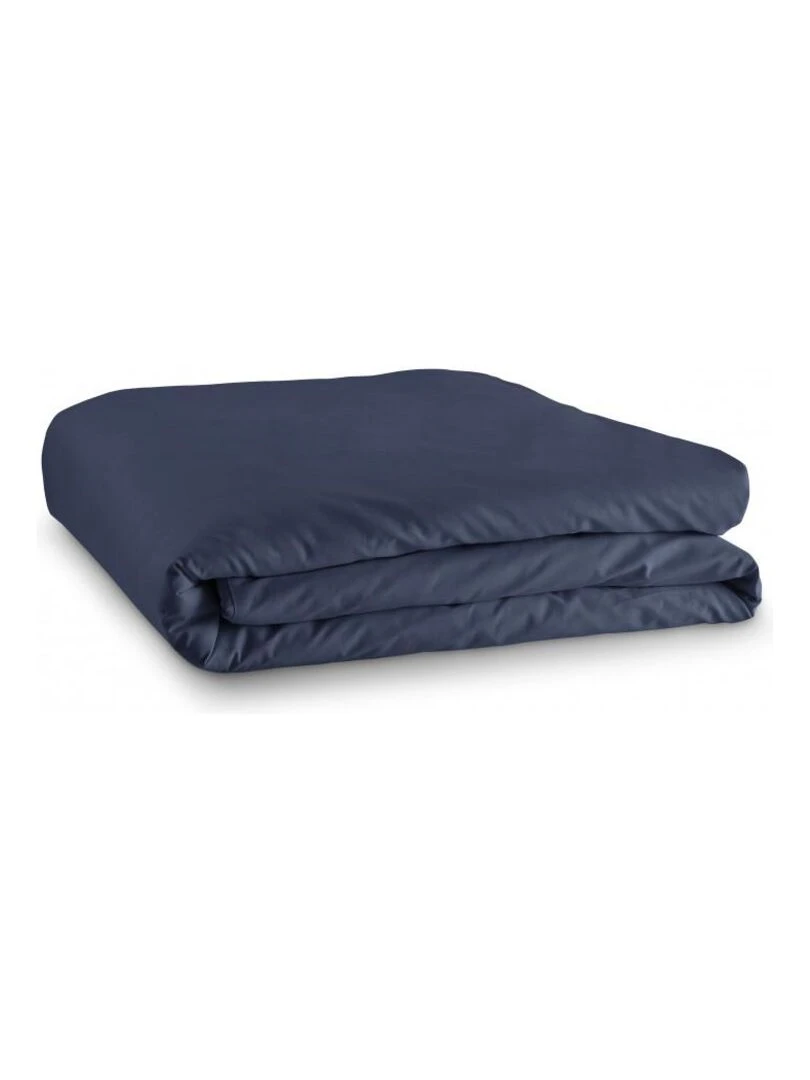 Housse De Couette Marine 260 X 240 Cm / 100% Coton / 57 Fils/cm² Pour Lit 2 Places "king Size" Bleu foncé