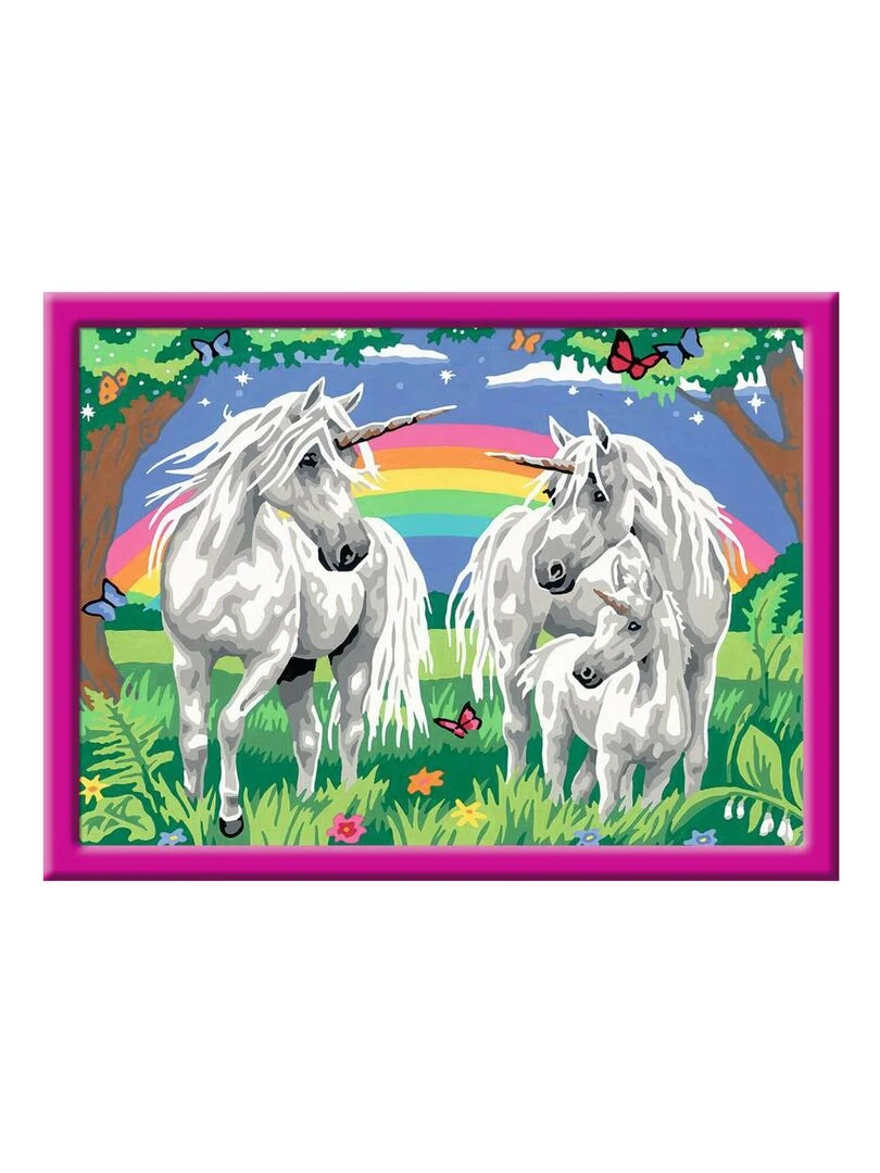 Peinture au numéro : Numéro d'Art Grand Format : Au pays des licornes   N/A