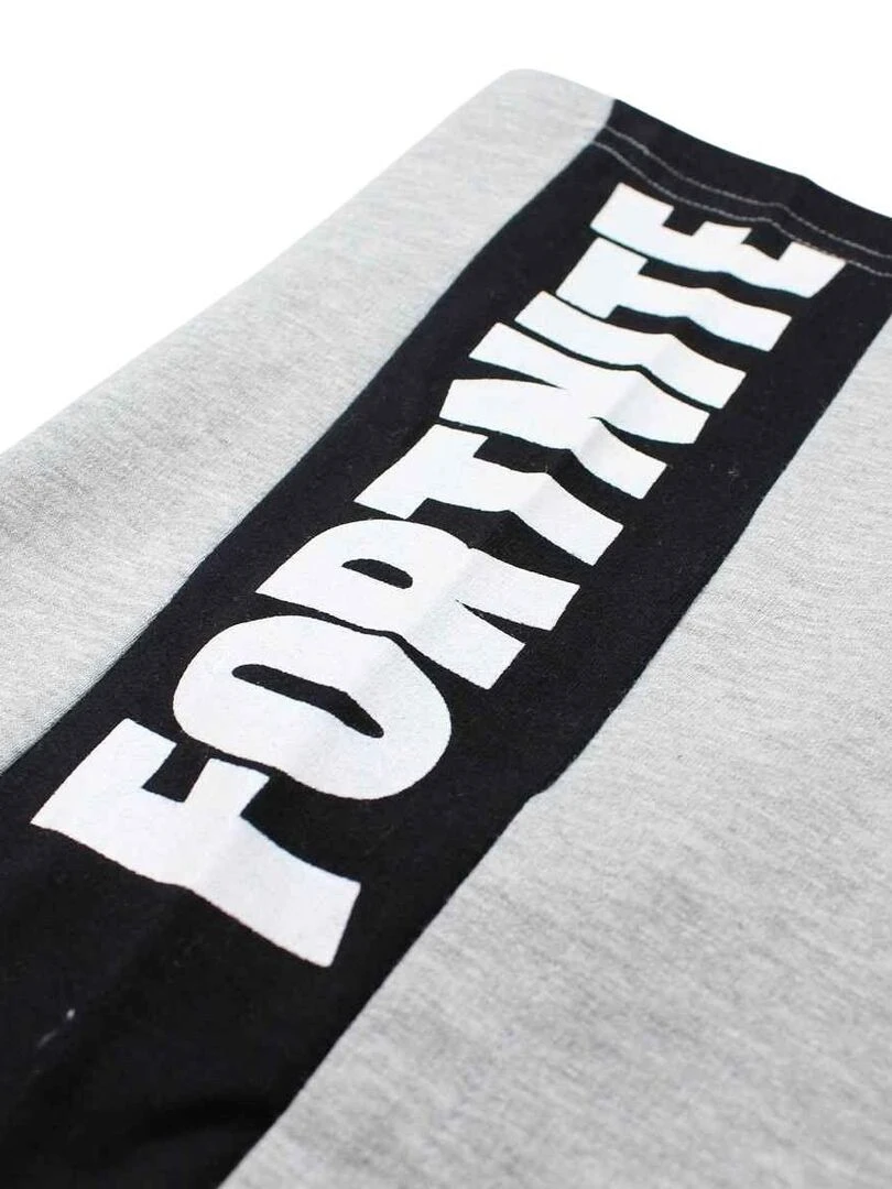 Disney   Short garçon imprimé Fortnite en coton   Gris