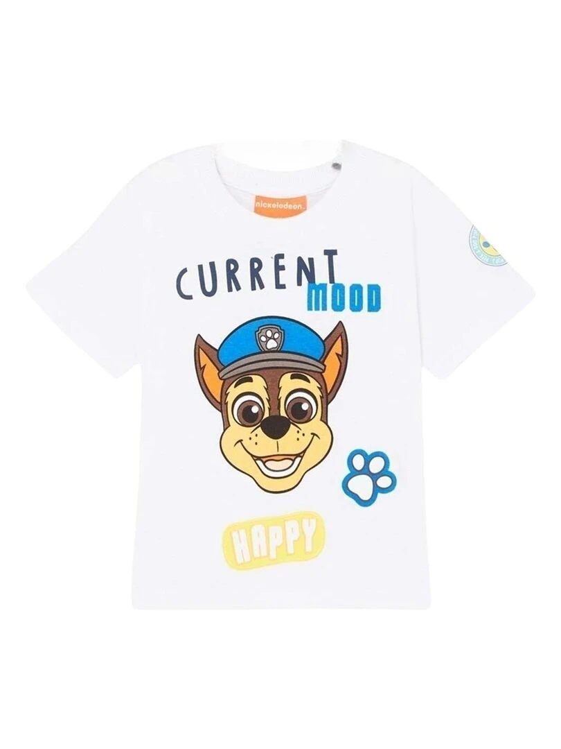 Avengers   T shirt garçon imprimé Avengers en coton   Blanc