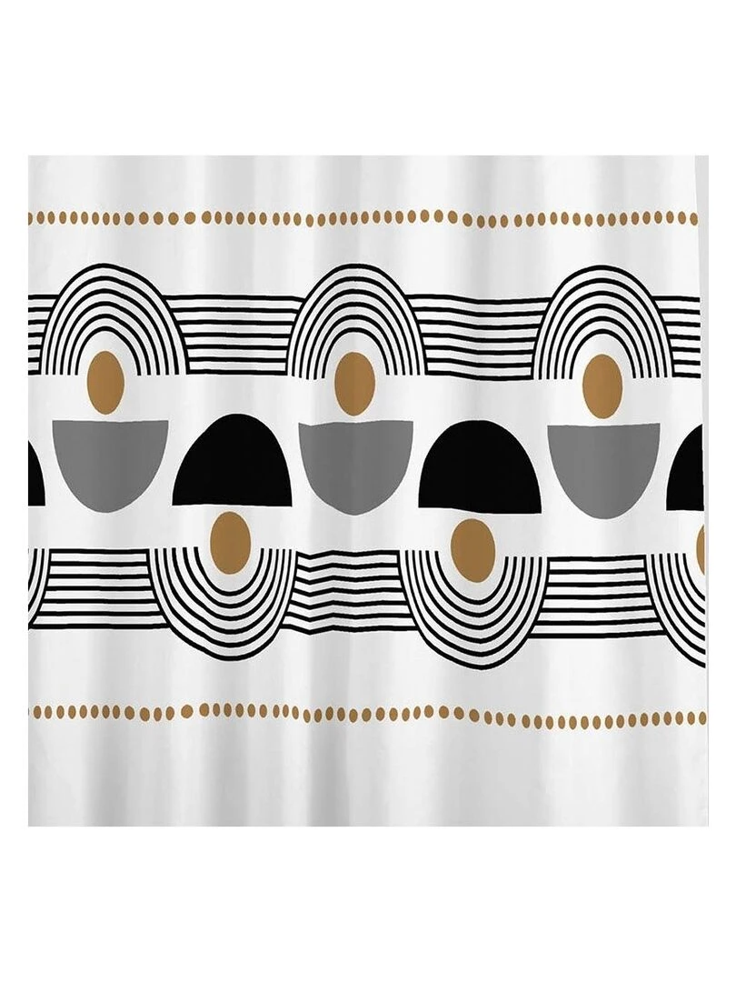 Rideau de douche 180x200 Memphis   Blanc