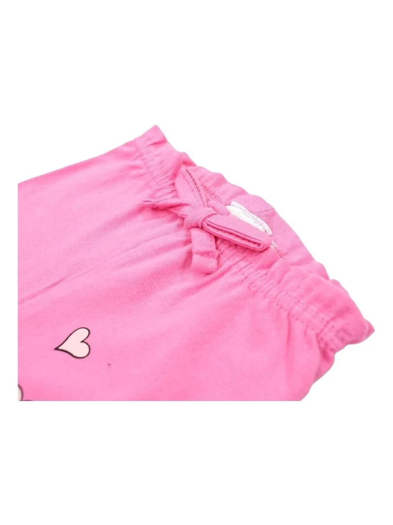 Looney Tunes   Ensemble T shirt legging bébé fille Imprimé Bugs Bunny   Rose