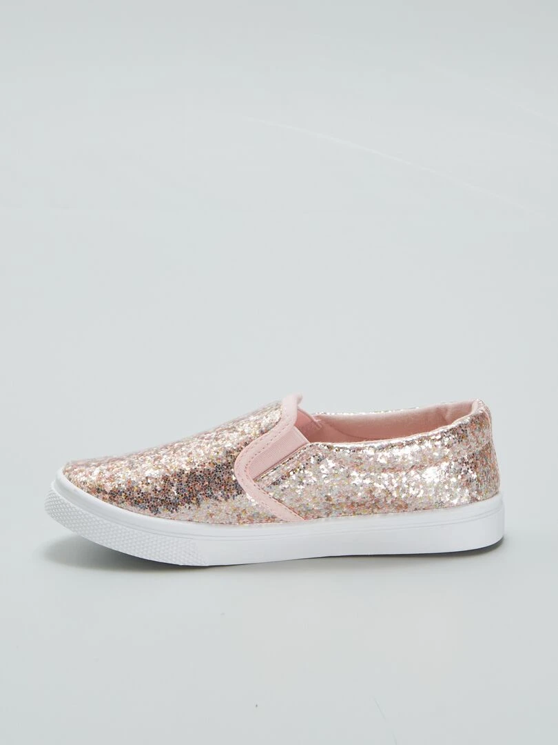 Baskets basses slip on   Rose