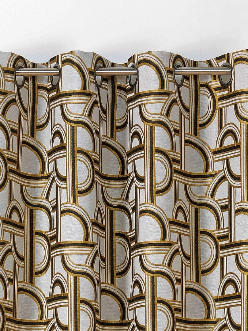 Rideau d'ameublement au style de l'Orient Express Noir