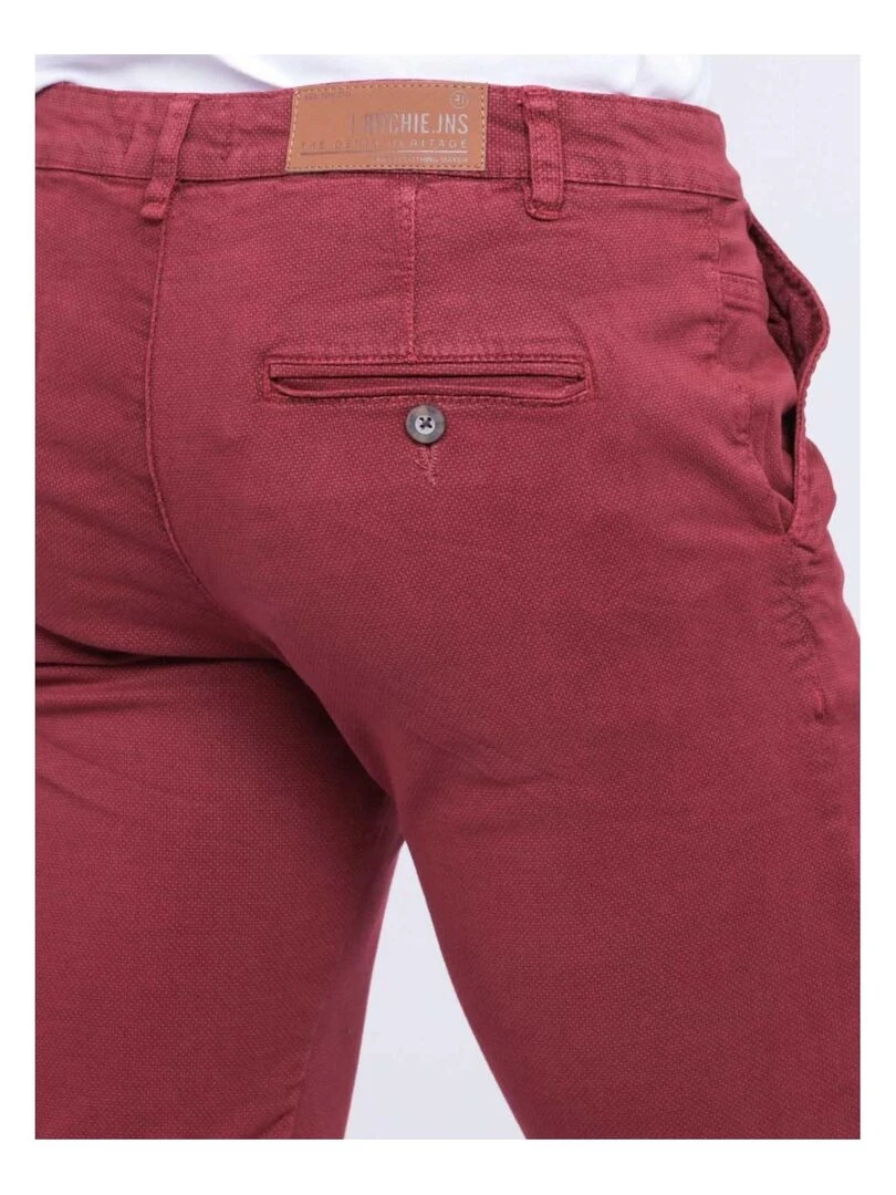 Pantalon chino VODELY   Rouge