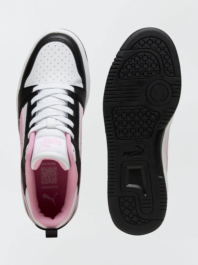 Baskets 'Rebound V6 low' 'Puma'   Blanc