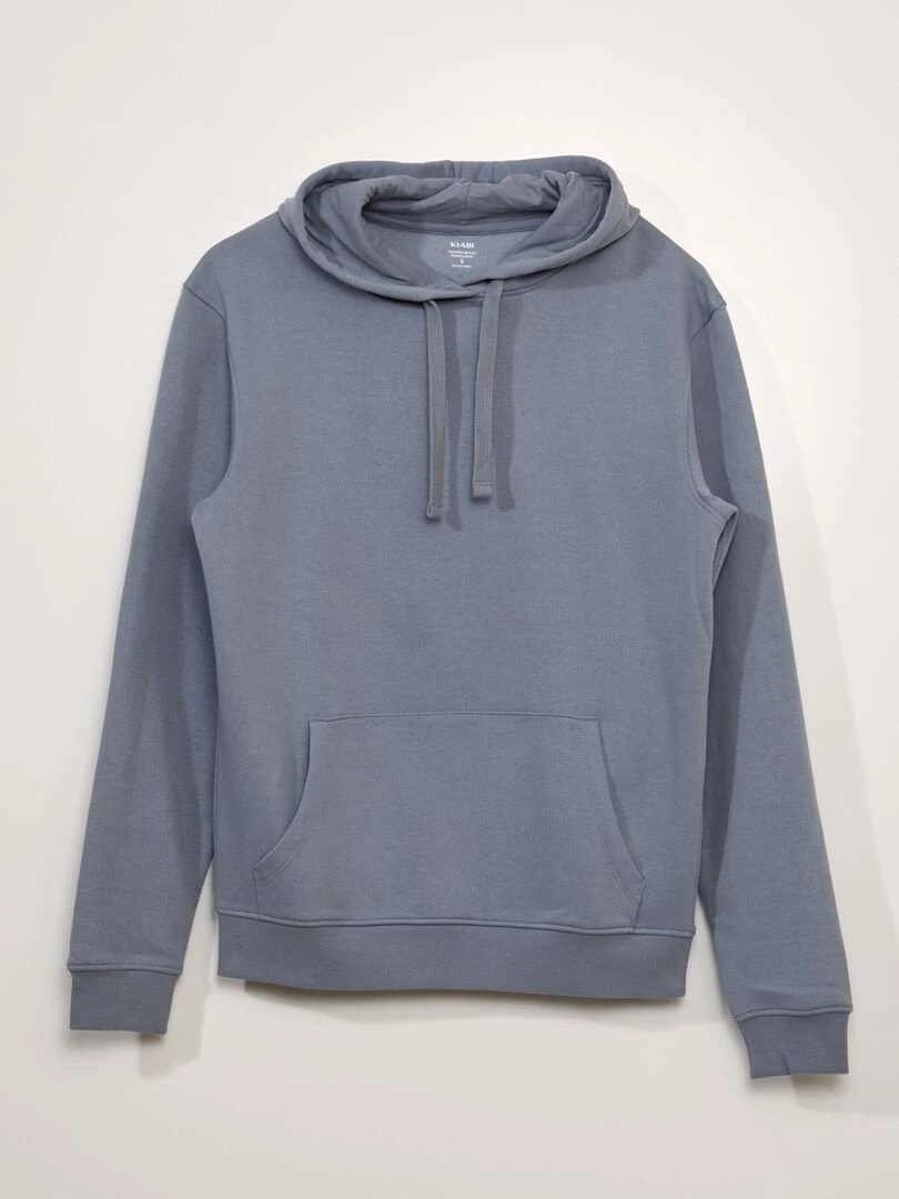 Sweat en molleton à capuche Bleu