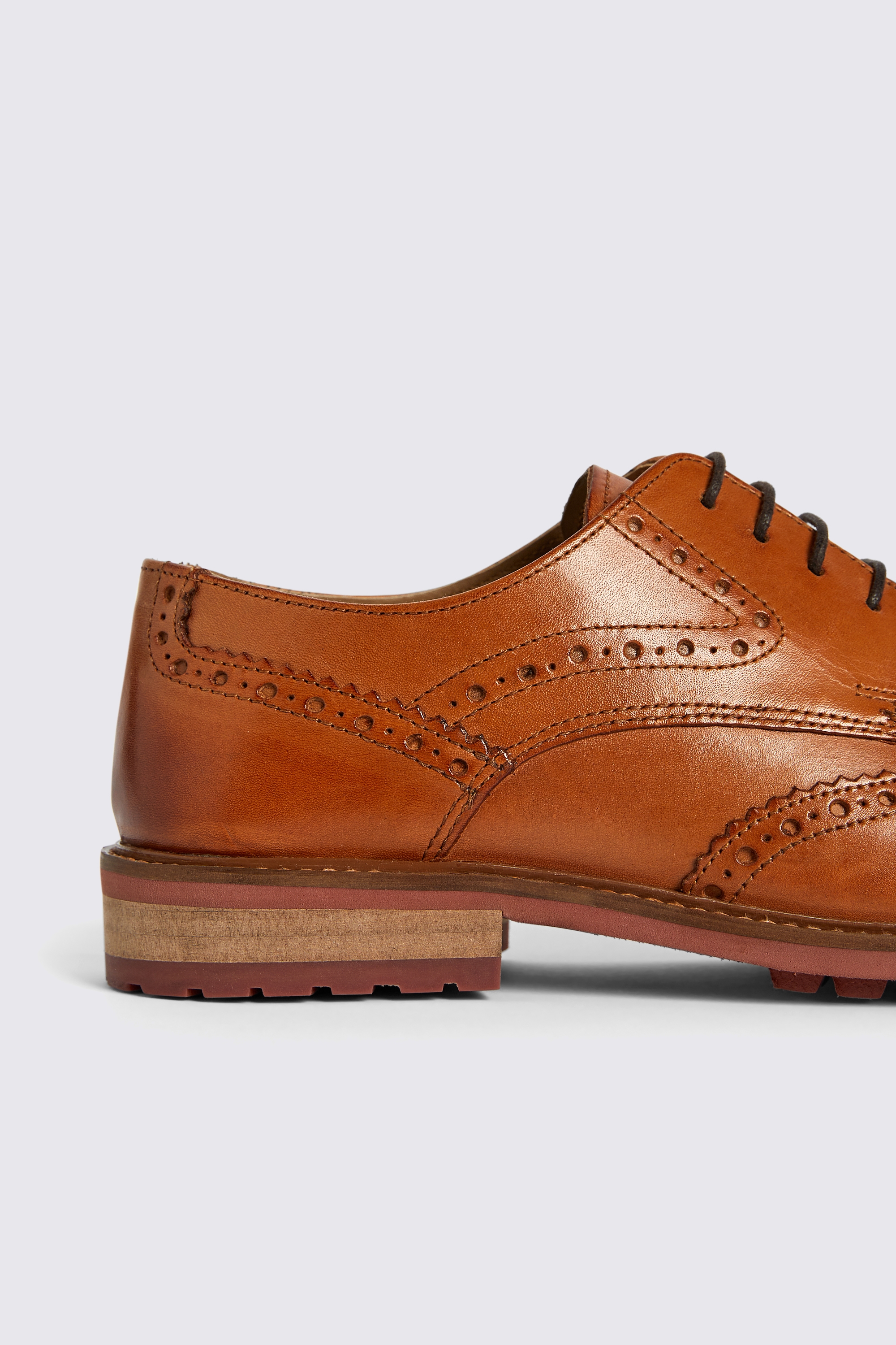 Bray Tan Lightweight Brogue Shoes   Buy Online at Moss