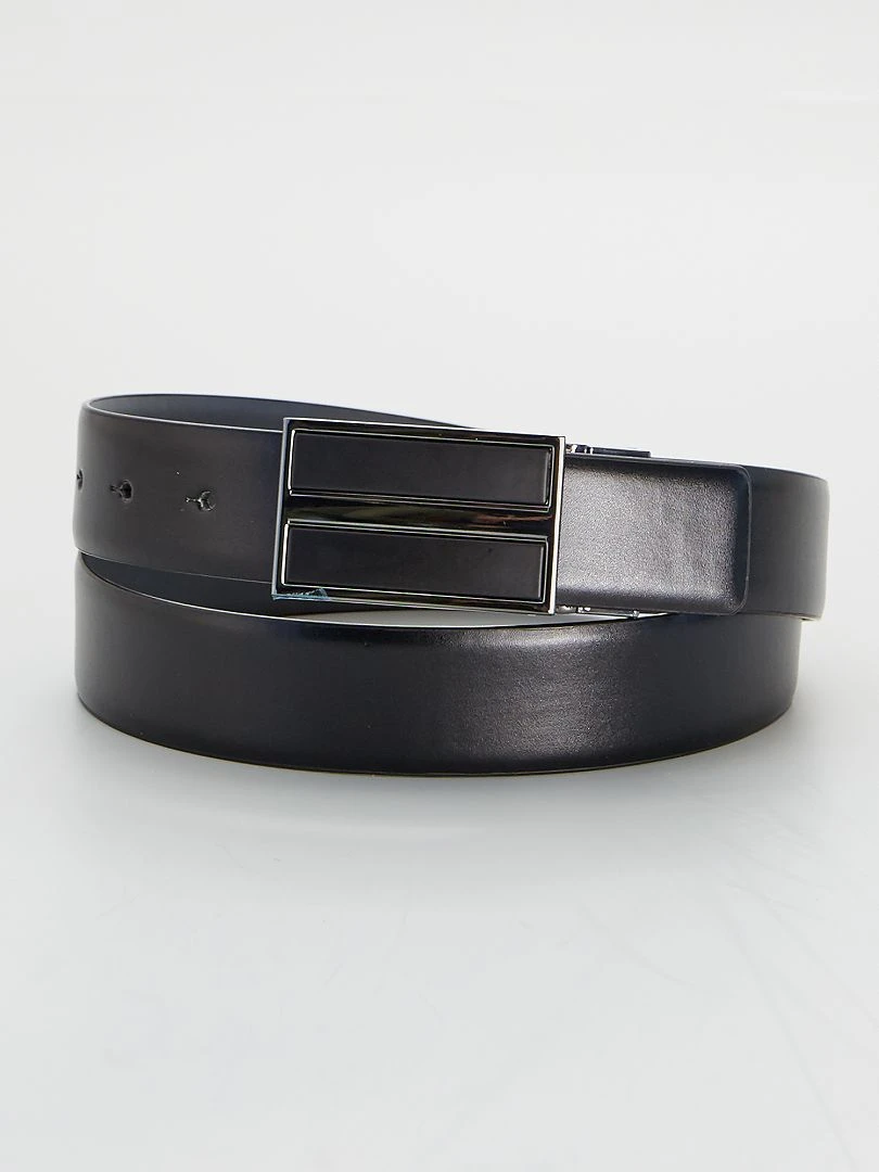 Ceinture à boucle métallique noir