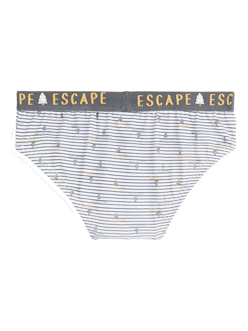 Lot de 3 slips garçon Tiboum   Jaune