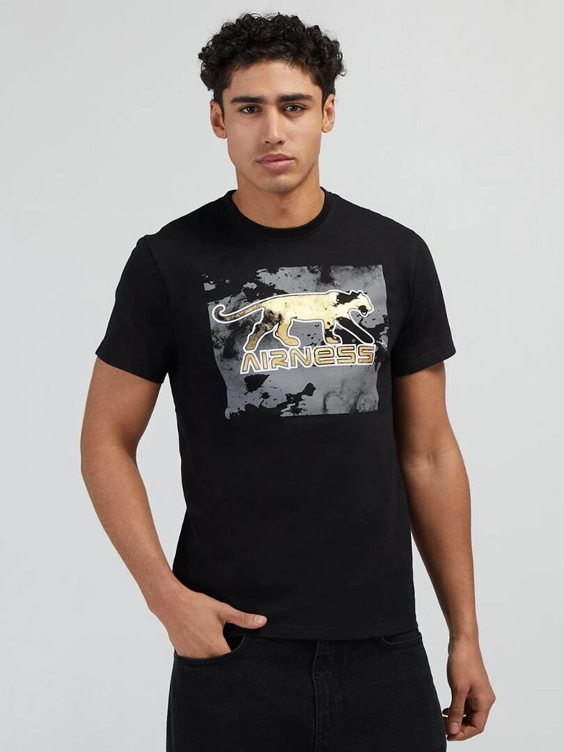TEE SHIRT BARNET Airness Noir