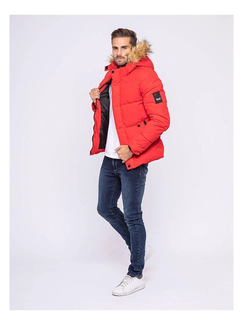 Doudoune capuche ZENABOU Rouge