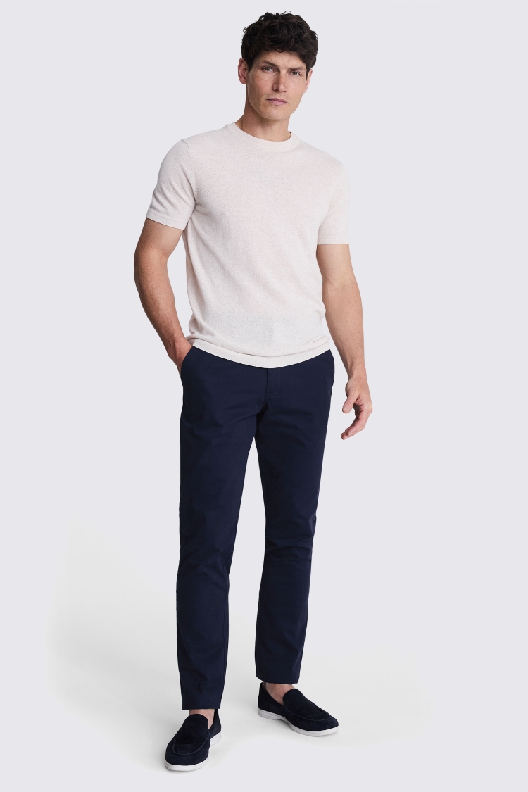 Tailored Fit Stone Stretch Chinos   Buy Online at Moss