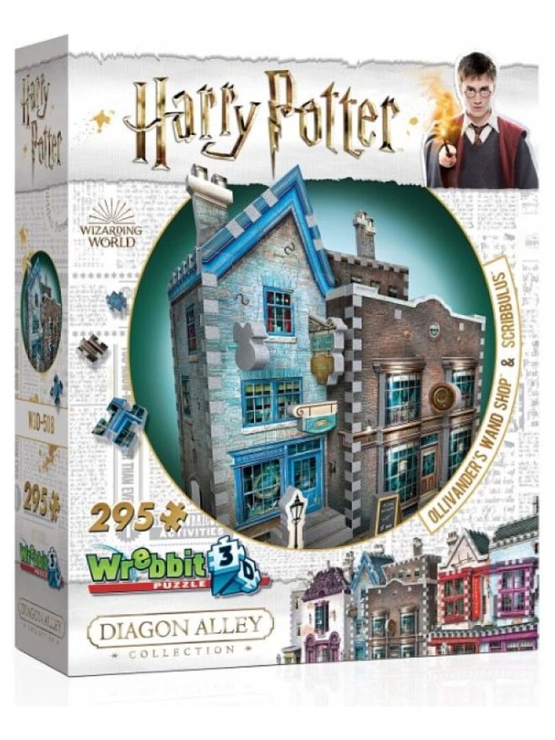 Puzzle 3D HP Ollivander Baguettes Magiques et Scribbulus 295 pièces N/A