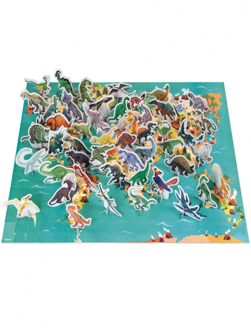 Puzzle Éducatif Géant Les Dinosaures (200 Pièces)   N/A