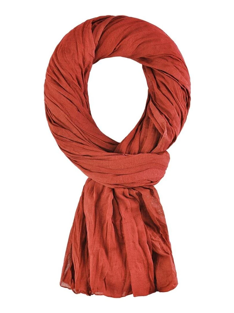 Chèche coton Uni Rouge carmin