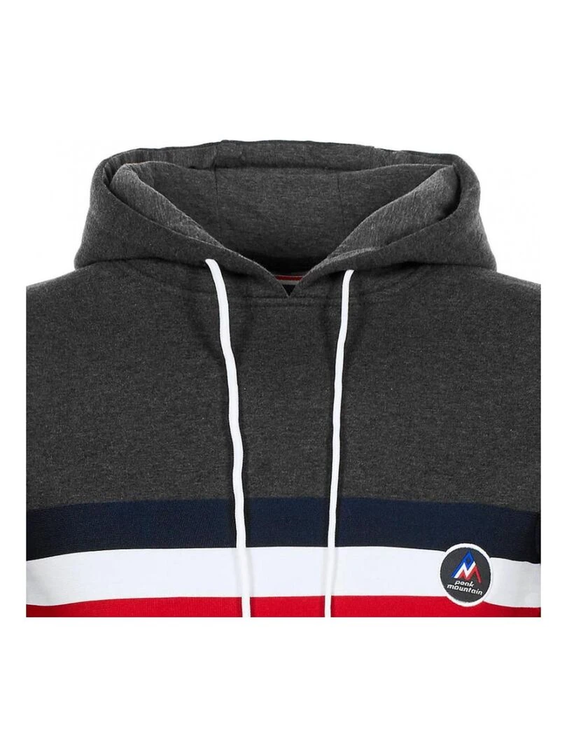 Sweat à capuche homme CAURON   PEAK MOUNTAIN   Gris