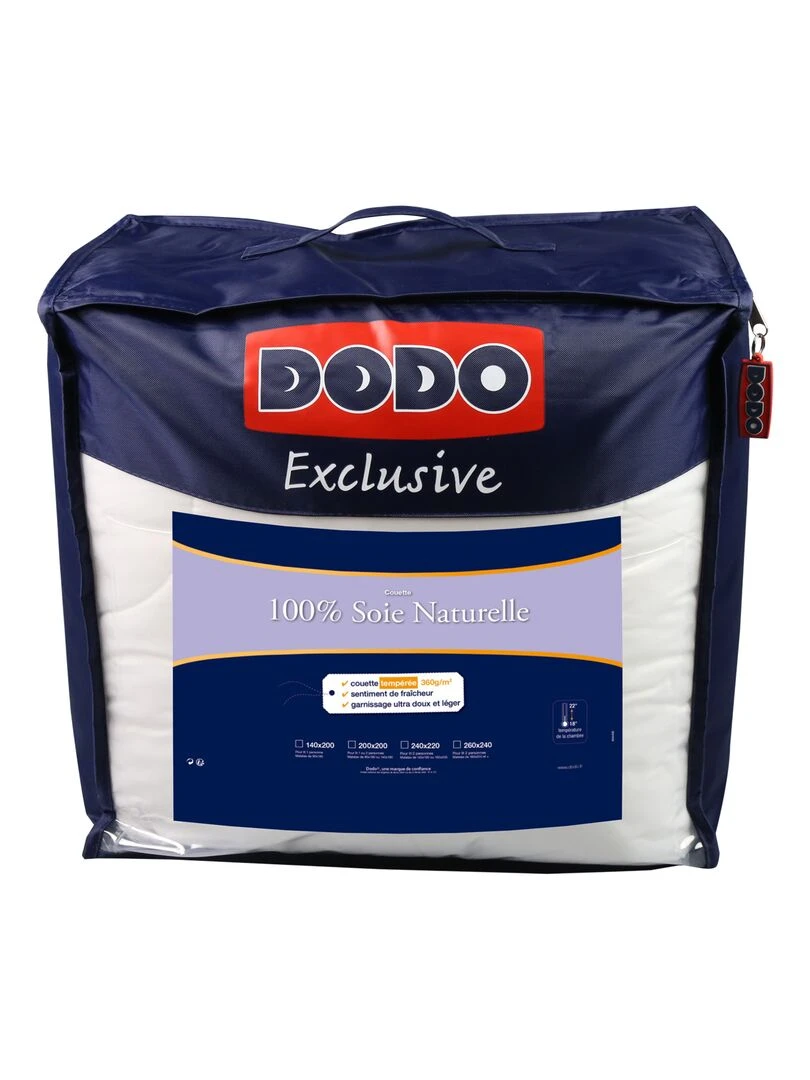 DODO   Couette Supérieure Soie TEMPEREE   Blanc