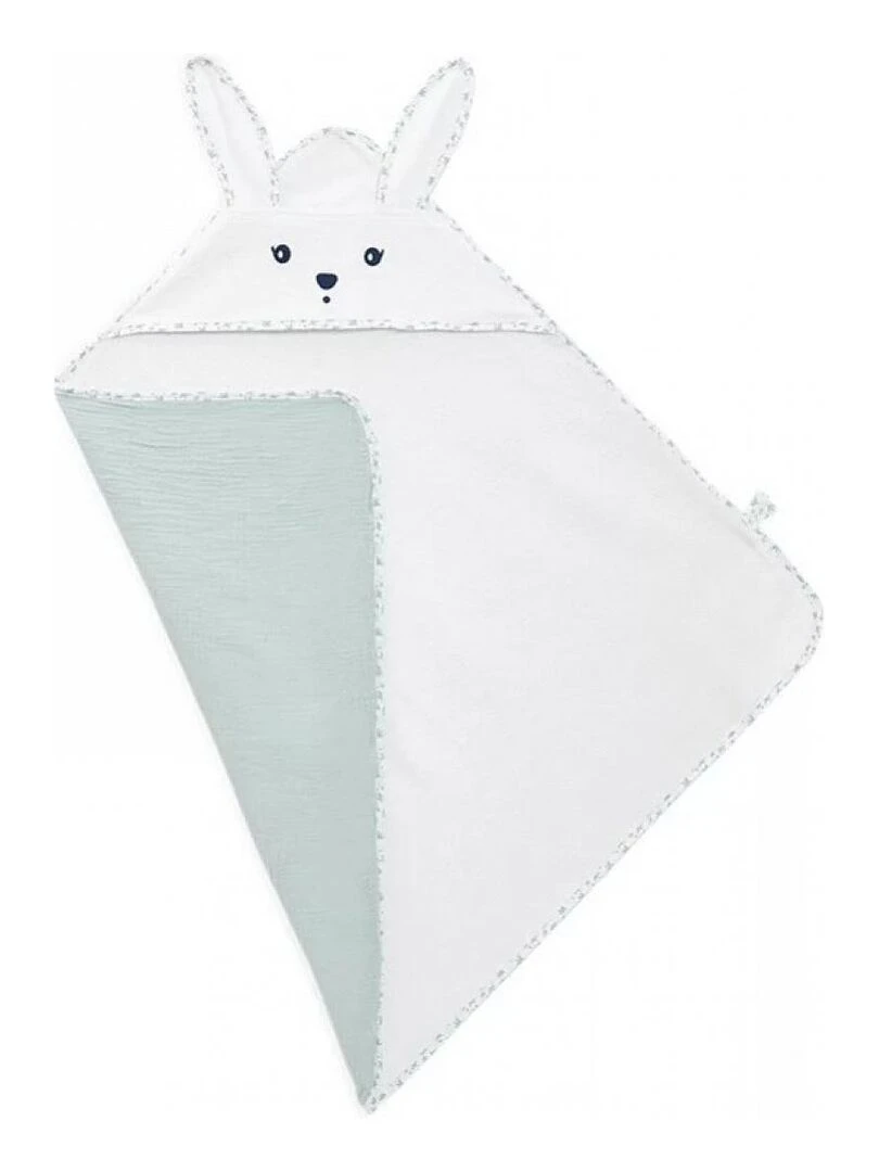 cape de bain lapin colombe Vert d'eau