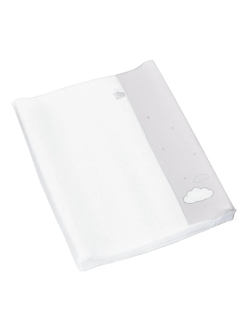 Matelas à langer en coton SAUTHON Blanc Gris