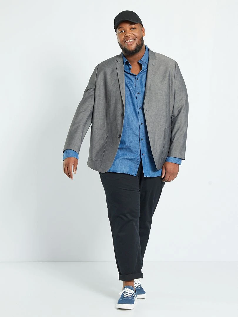 Veste de costume regular Gris
