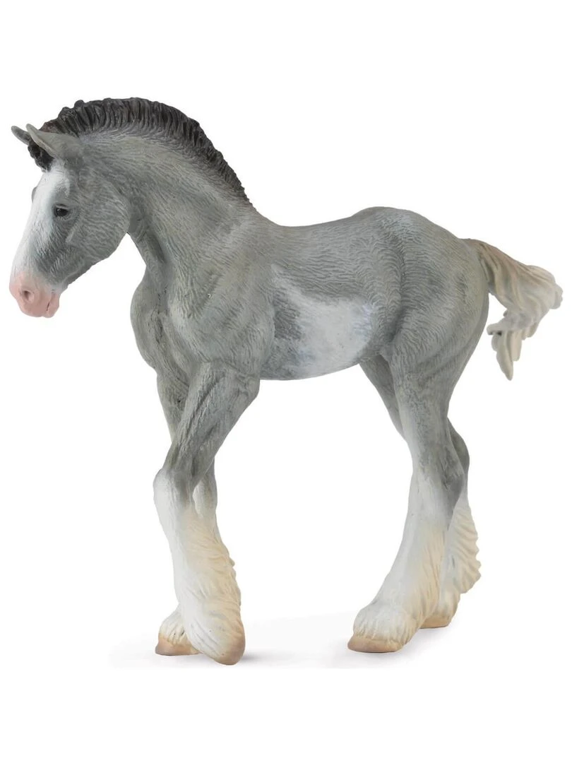 Figurine Cheval : Clydesdale Poulain Blue Roan N/A