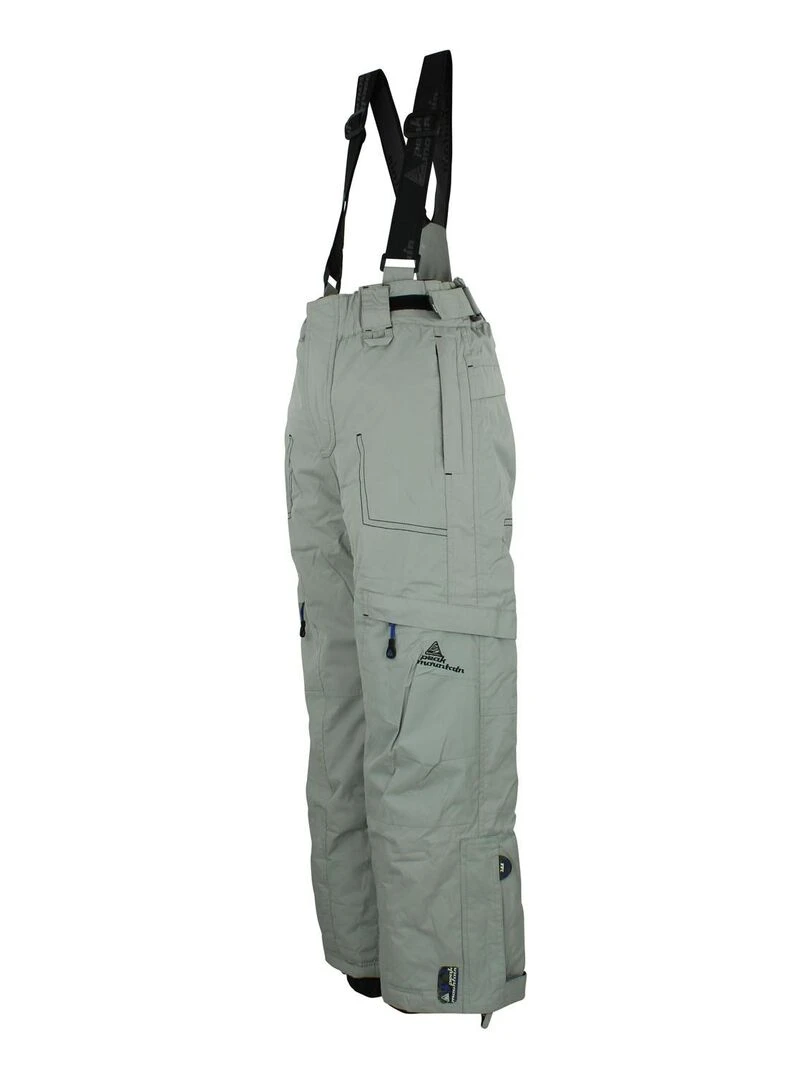 Pantalon de ski garçon ECLOSS   PEAK MOUNTAIN   Gris