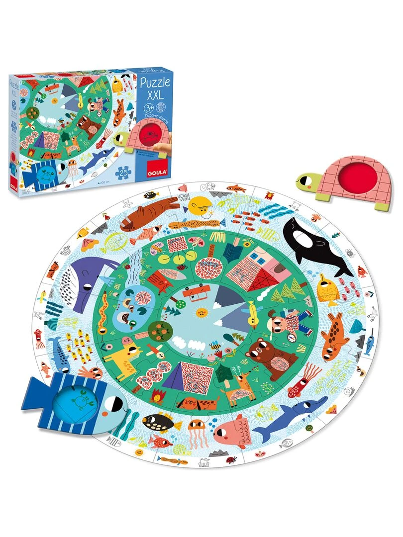 Puzzle Rond Xxl Animaux (25 Pièces)   N/A